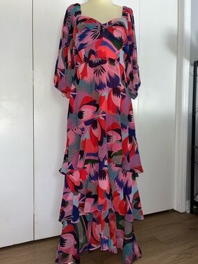 Hutch Louisa Maxi Dress Floral Tiered